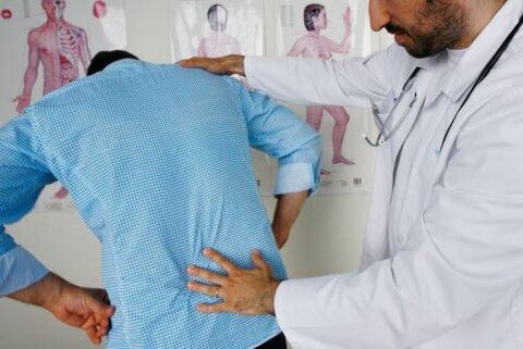 To diagnose pain in the lumbar region, you should consult a doctor
