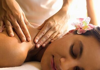 Massage for cervical spine osteochondria