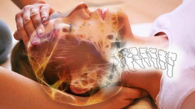 Degenerative changes in spine discs for cervical osteochondria